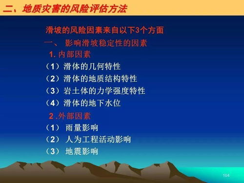 地质灾害调查的技术要求与灾害风险评估 地质评估的关键路径